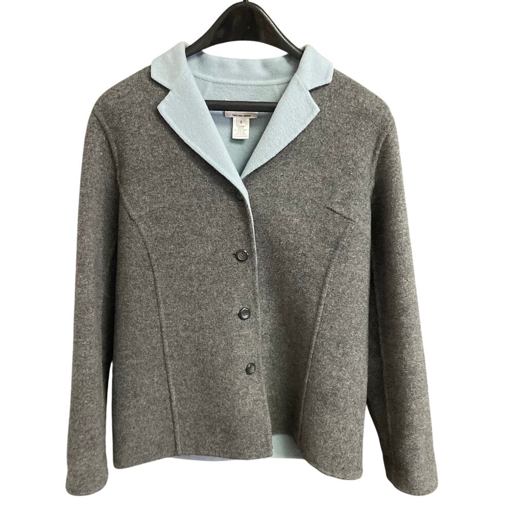 Pendleton Reversible Wool Blend Button Up Short C… - image 1